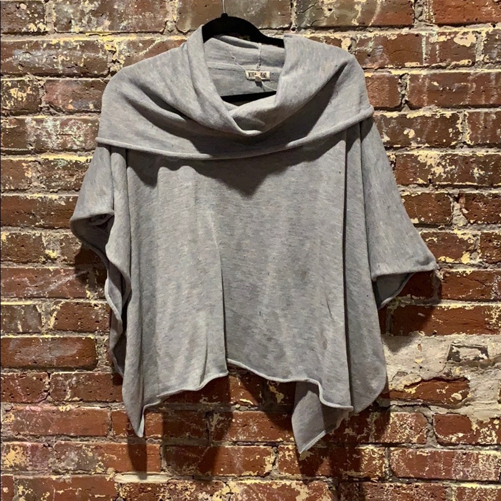 Grey poncho